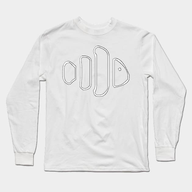 Clown Fish Abstract Long Sleeve T-Shirt by cannibaljp